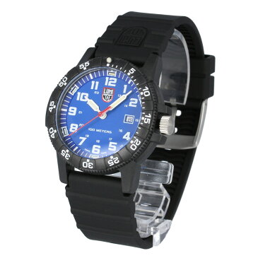 LUMINOX / ルミノックス 0323.L LEATHERBACK SEA TURTLE GIANT 0320 SERIES シータートルジャイアント 腕時計 メンズ カーボン ブラック ブルー ラバーベルト 防水 【あす楽対応_東海】