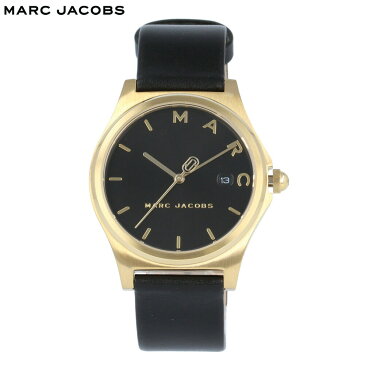 【超ポイントバック祭！】 MARC JACOBS / マーク ジェイコブス MJ1608 HENRY ヘンリー 腕時計 レディース レザー ブラック ゴールド 【あす楽対応_東海】