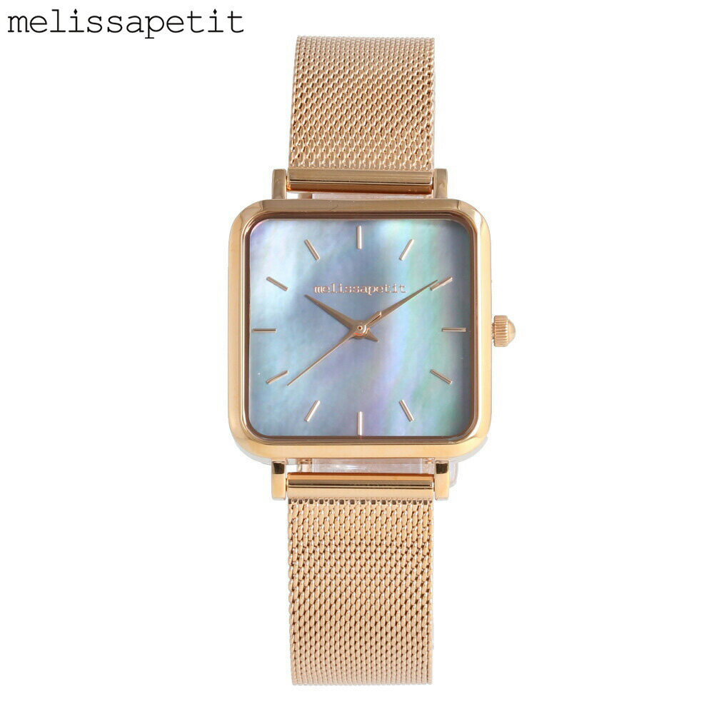 楽天1位 エントリー 1 000円以上ご購入でポイント2倍 4 21 9 59まで Melissapetit メリッサプティ Mpgt102腕時計 レディース スクエア 四角 シェル ローズゴールド メッシュベルト 母の日 あす楽対応 東海 魅了 Mffertilidademasculina Com Br