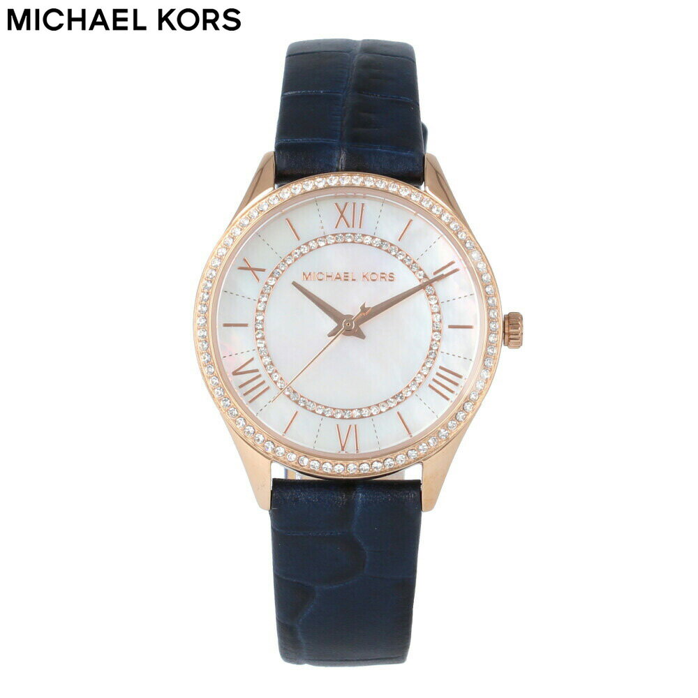 MICHAEL KORS / マイケルコース MK2757 Lauryn ローリン 腕時計 レディース ネイビー ローズゴールド レザー アナログ クオーツ シェル