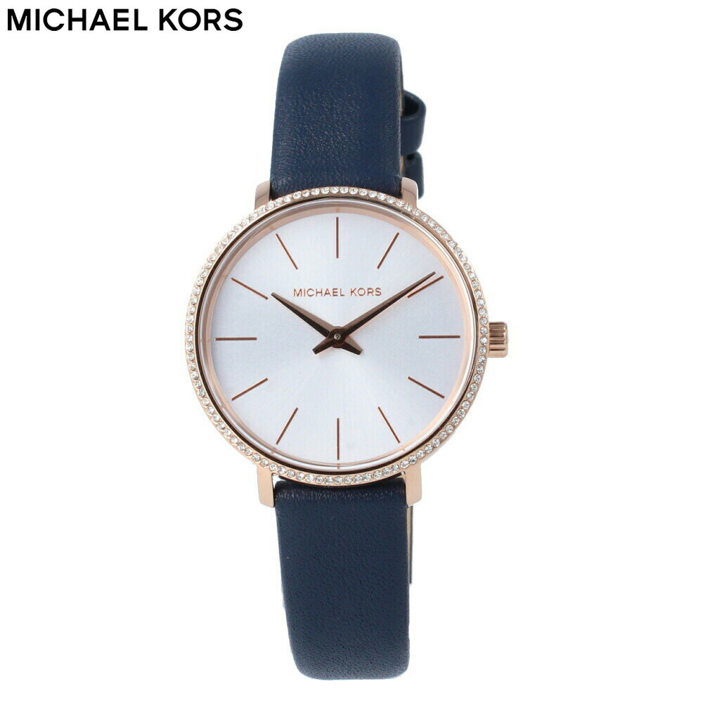 MICHAEL KORS マイケルコース Mini Pyper ミニパイパー MK2804腕時計 時計 レディース レザー ネイビー ブルー ローズゴールド カジュアル クオーツプレゼント ギフト 1年保証 送料無料