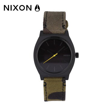 NIXON ニクソン Time Teller タイムテラー腕時計 時計 メンズ 防水 クオーツ アナログ 3針 ステンレス スエード レザー 迷彩 カモフラージュ カーキ ブラック グレー A0453054プレゼント ギフト 1年保証 送料無料