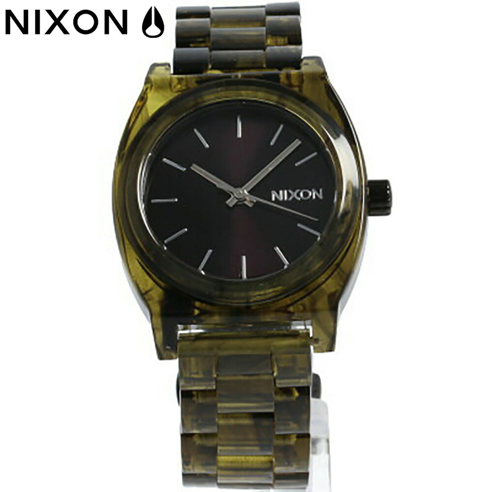 NIXON ニクソン MEDIUM TIME TELLER ACETATE ミディアムタイムテラー アセート A1214333腕時計 時計 レディース アセテート グリーン カジュアル クオーツプレゼント ギフト 1年保証 送料無料