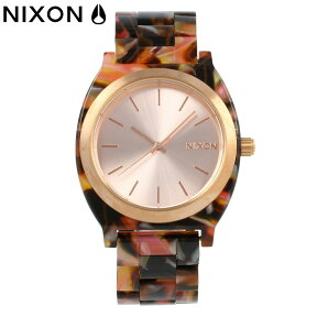 NIXON / ニクソン A3273233 Time Teller Acetate タイムテラー アセテート 腕時計 レディース Pink Tortoise ピンクトートイズ ローズゴールド 母の日