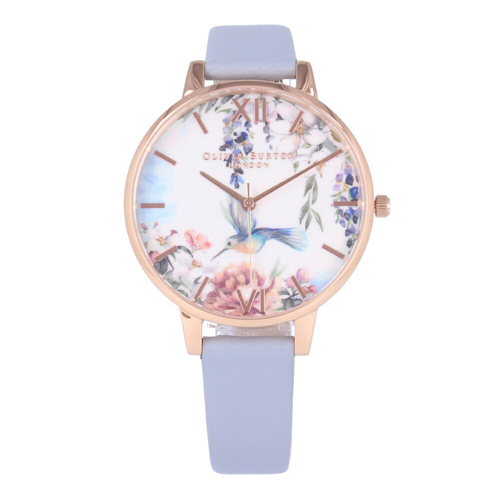 OLIVIA BURTON オリビアバートン ペインタリープリント腕時計 時計 レディース クオーツ レザー ブルー ピンクゴールド ホワイト OB16EG146プレゼント ギフト 送料無料のサムネイル