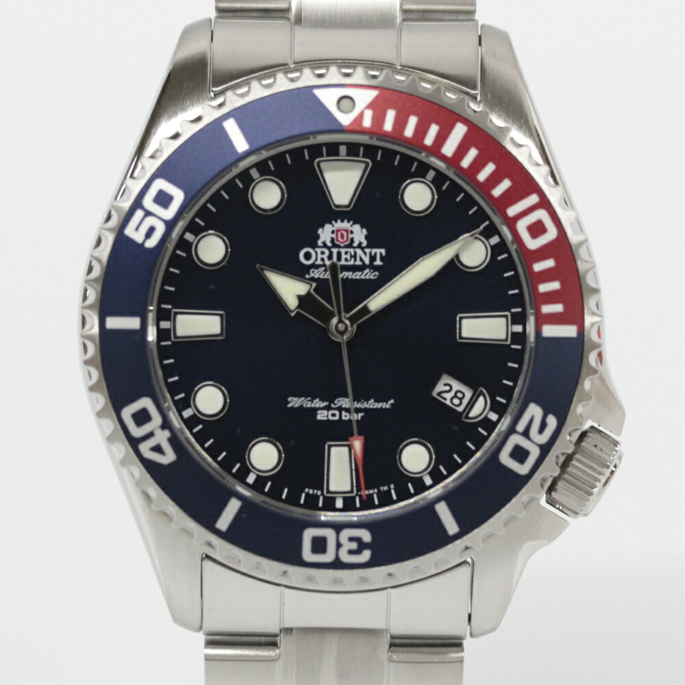 ORIENT Mako RN-AC0K03L マコ メンズ アナログ ダイバーデザイン ネイビー 機械式 オートマティック 腕時計 プレゼント ギフト 1年保証 送料無料