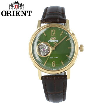 【全商品ポイント10倍！楽天スーパーセール】ORIENT / オリエント RN-AG0020E CLASSIC クラシック 腕時計 メンズ 自動巻き レザー ブラック ゴールド グリーン セミスケルトン シースルーバック 【あす楽対応_東海】