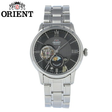 【全商品ポイント10倍！楽天スーパーセール】ORIENT / オリエント RN-AS0001B CLASSIC クラシック SUN&MOON サン ムーン 腕時計 メンズ 自動巻き ステンレス シルバー ブラック シースルーバック 【あす楽対応_東海】