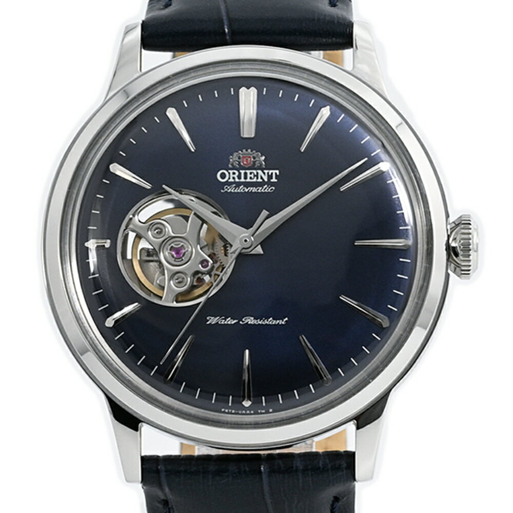 ORIENT / オリエント RN-AG0008L CLASSIC クラシック 腕時計 メンズ 自動巻き レザー ブラック シルバー ネイビー セミスケルトン シースルーバック