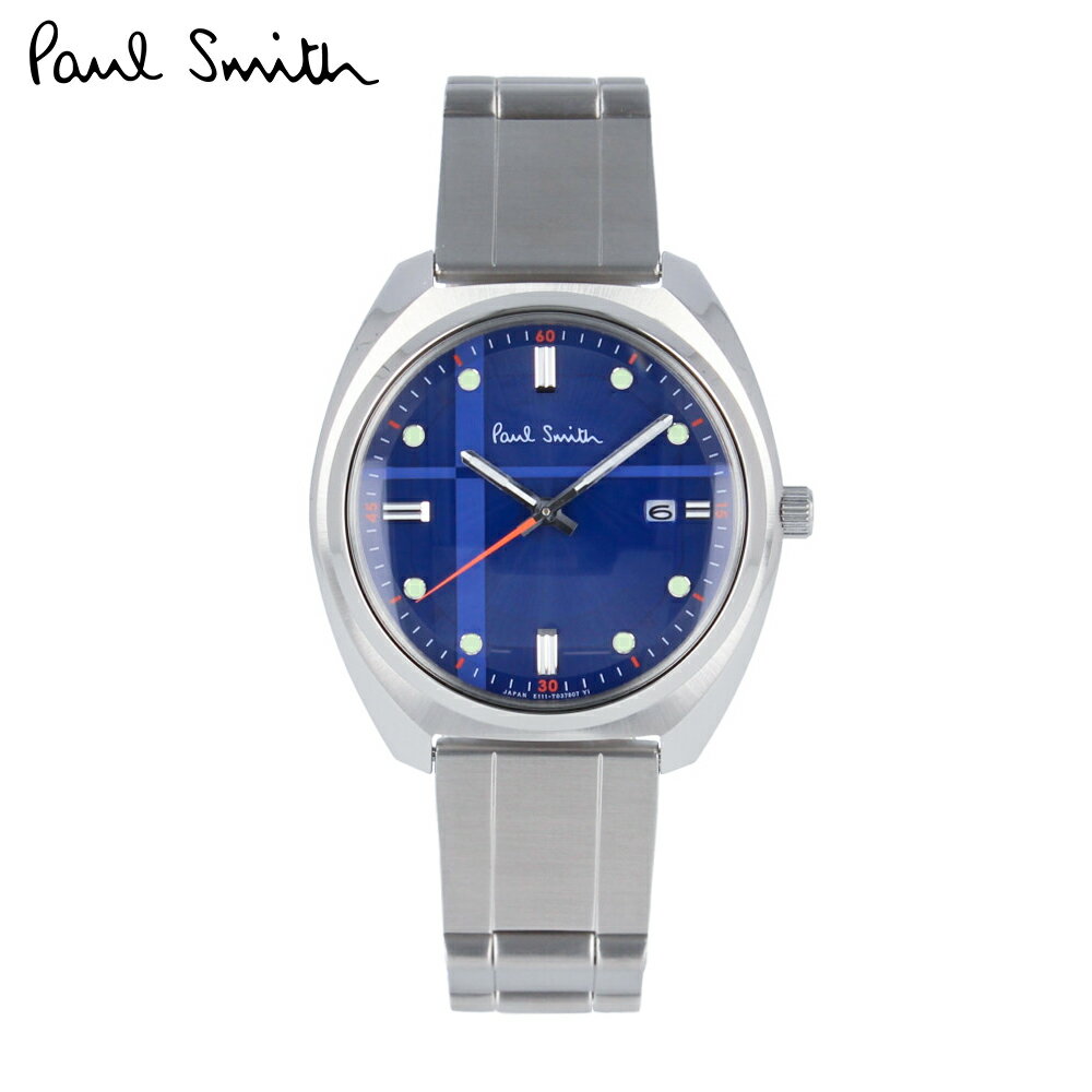 PAUL SMITH ポールスミス Closed Eyes Solar Tech クローズドアイズ ソーラーテック腕時計 時計 メンズ ソーラー アナログ 3針 ステンレス メタル シルバー ブルー KH2-812-71プレゼント ギフト 1年保証 送料無料