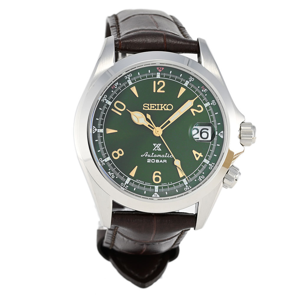 SEIKO PROSPEX SPB121J1 アナログ 自動巻き プロスペックス Land ランド　ブラウン　レザーベルト　グリーン　コンパス メンズ腕時計 プレゼント ギフト 1年保証 送料無料