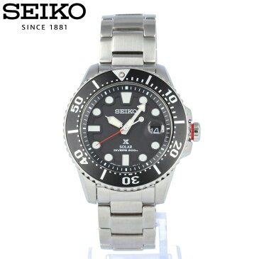 【全商品ポイント10倍！楽天スーパーセール】SEIKO PROSPEX / セイコー プロスペックス SBDJ017 ダイバースキューバ ソーラー 腕時計 メンズ ステンレス ブラック シルバー 【あす楽対応_東海】