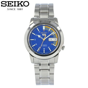 【全商品ポイント10倍！楽天スーパーセール】SEIKO 5 / セイコーファイブ SNKK27K 腕時計 メンズ ステンレス 自動巻き 機械式 ブルー スケルトンバック 【あす楽対応_東海】