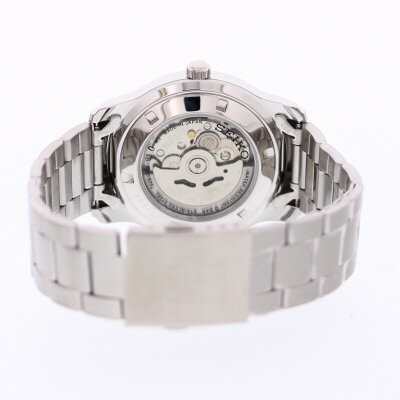 SEIKO セイコー SEIKO5 セイコーファイブ腕時計 時計 メンズ アナログ 自動巻き オートマティック 日本製 デイデイト ビジネス 仕事 就活 防水 ステンレス メタル ブレス シルバー 銀 ブルー 青 ビッグ 大き目 SNKP17Jプレゼント ギフト 1年保証 送料無料