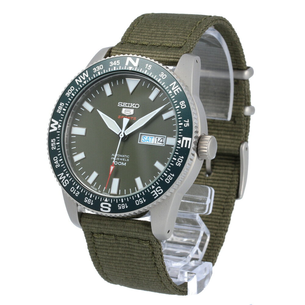 SEIKO 5 SPORTS / セイコーファイブ スポーツ SRP663J 腕時計 メンズ ナイロン 手巻き付き機械式 グリーン 【あす楽対応_東海】