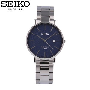 SEIKO セイコー ALBA アルバ腕時計 時計 メンズ 防水 ビジネス クオーツ 3針 メタル シルバー ネイビー ブルー AS9K13Xプレゼント ギフト 1年保証 送料無料
