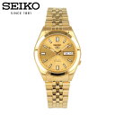 セイコーファイブ 腕時計（メンズ） SEIKO5 セイコーファイブ腕時計 時計 メンズ オートマチック メカニカル 自動巻き アナログ 3針 ステンレス メタル ゴールド SNXC38J5プレゼント ギフト 1年保証 送料無料 母の日