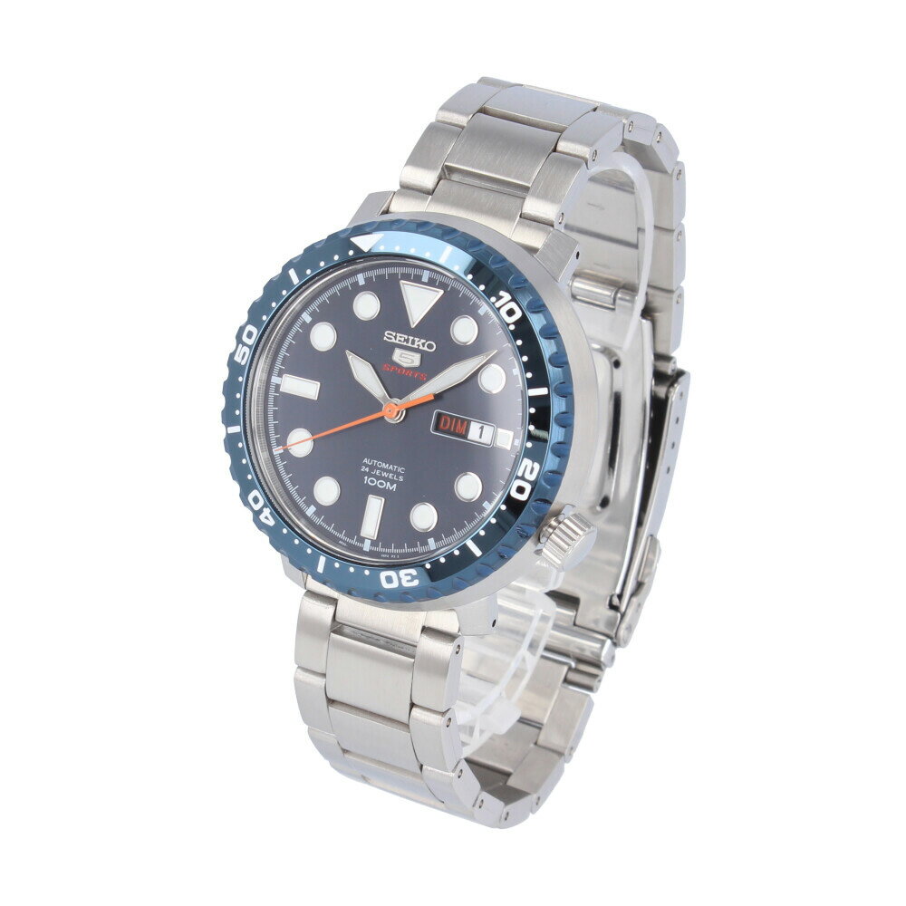 SEIKO5 セイコーファイブ腕時計 時計 メンズ 防水 オートマチック メカニカル 自動巻き アナログ 3針 ステンレス メタル シルバー ブルー ネイビー SRPC63Kプレゼント ギフト 1年保証 送料無料