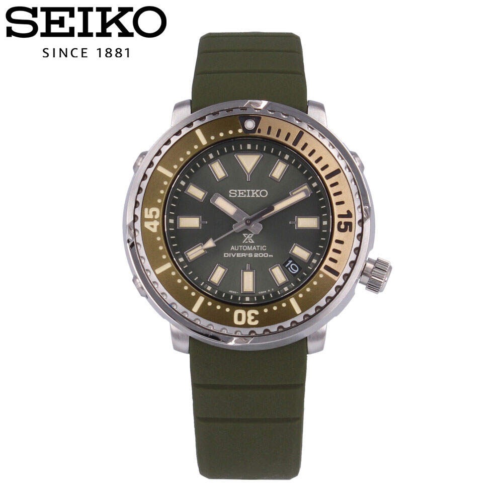 SEIKO セイコー PROSPEX プロスペックス腕時計 時計 メンズ 防水 オートマチック メカニカル 自動巻き ラバー グリーン シルバー カーキ SRPF83Kプレゼント ギフト 1年保証 送料無料