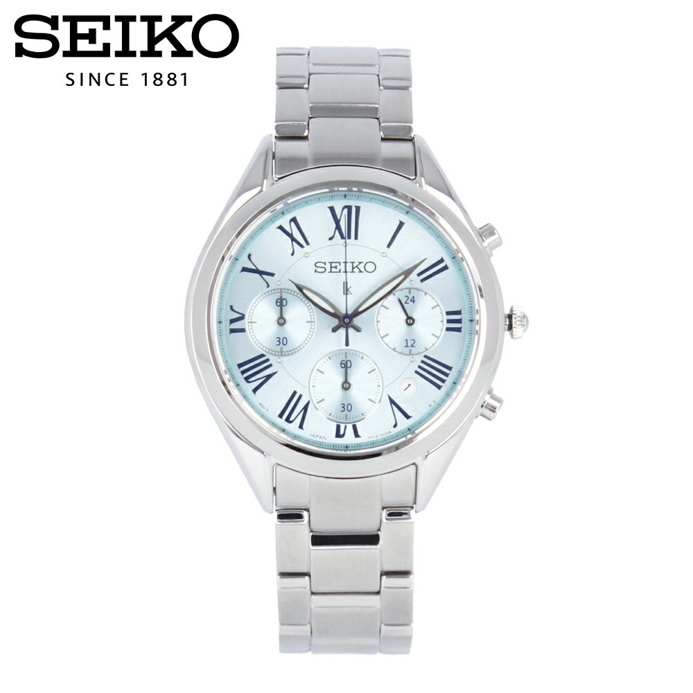 SEIKO セイコー LUKIA ルキア腕時計 時計 レディース 防水 クオーツ アナログ クロノグラフ ステンレス メタル シルバー ブルー SRWZ05Pプレゼント ギフト 1年保証 送料無料 父の日