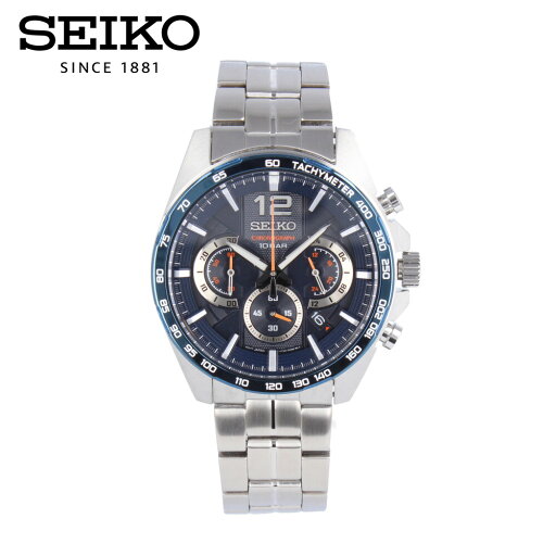 SEIKO セイコー腕時計 時計 メンズ 防水 クオーツ アナログ クロノグラフ ステンレス メタル シルバー ネイビー SSB345Pプレゼント ギフト 1年保証 送料無料 SEIKO セイコー腕時計 時計 メンズ 防水 クオーツ アナログ クロノグラフ ステンレス メタル シルバー ネイビー SSB345Pプレゼント ギフト 1年保証 送料無料
