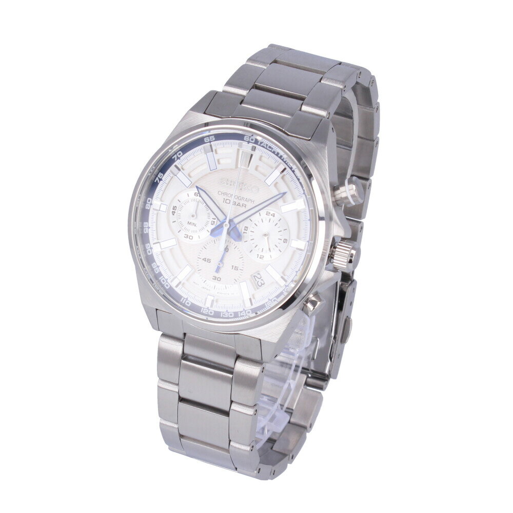 SEIKO セイコー Conceptual コンセプチュアル腕時計 時計 メンズ 防水 クオーツ アナログ クロノグラフ ステンレス メタル シルバー ホワイト SSB395Pプレゼント ギフト 1年保証 送料無料