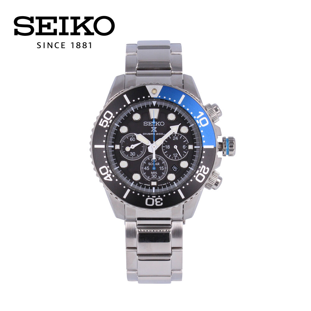 PROSPEX プロスペックス SEIKO セイコー Solar PADI Divers Watch ダイバー腕時計 時計 メンズ 防水 ソーラー アナログ 3針 クロノグラフ ステンレス メタル シルバー ブルー ブラック SSC781Pプレゼント ギフト 1年保証 送料無料