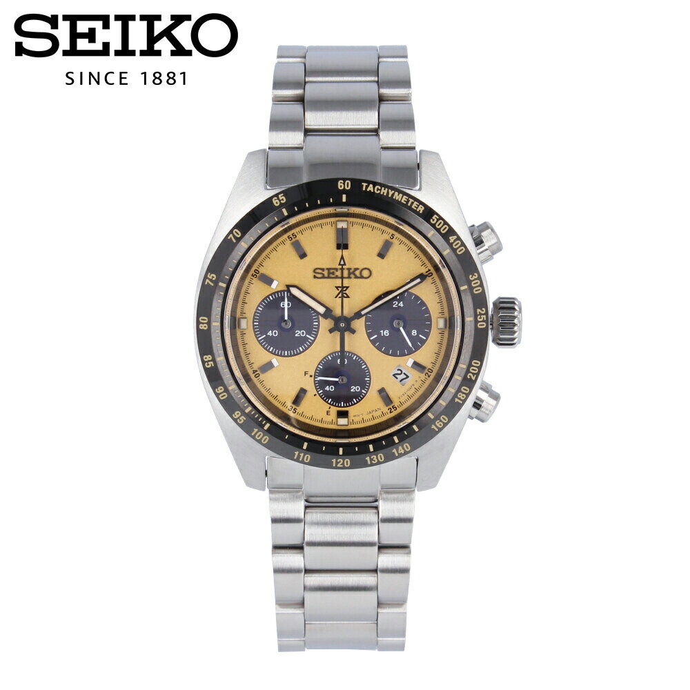 Rakuten - PROSPEX プロスペックス SEIKO セイコー SPEEDTIMER スピードタイマー腕時計 時計 メンズ ソーラー アナログ クロノグラフ ステンレス メタル シルバー ブラック ライトブラウン SSC817P 国内品番 SBDL089プレゼント ギフト 1年保証 送料無料