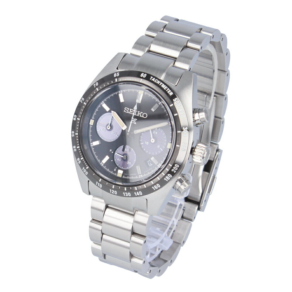 PROSPEX プロスペックス SEIKO セイコー SPEEDTIMER スピードタイマー腕時計 時計 メンズ 防水 ソーラー アナログ クロノグラフ ステンレス メタル シルバー ブラック SSC819P 国内品番 SBDL091プレゼント ギフト 1年保証 送料無料