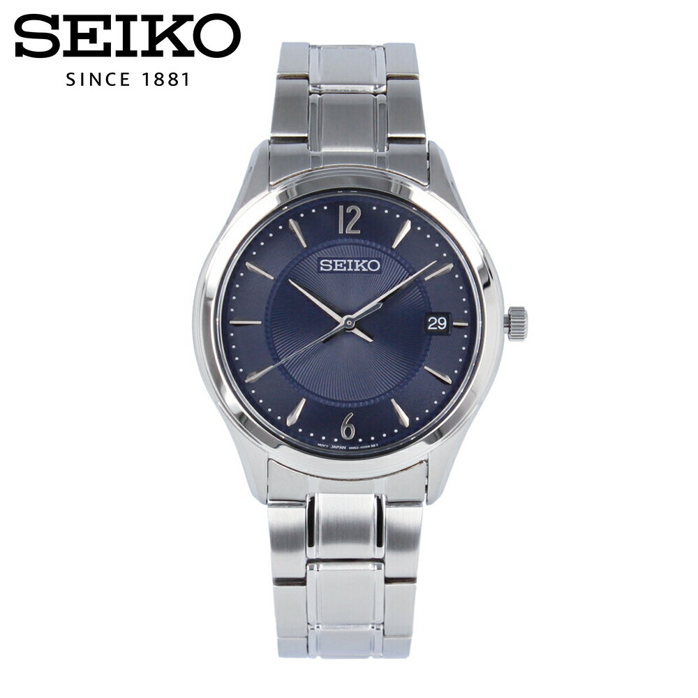 Rakuten - SEIKO セイコー腕時計 時計 メンズ クオーツ アナログ 3針 ステンレス メタル シルバー ネイビー SUR419Pプレゼント ギフト 1年保証 送料無料