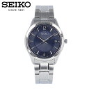 SEIKO セイコー腕時計 時計 メンズ クオーツ アナログ 3針 ステンレス メタル シルバー ネイビー SUR419Pプレゼント ギフト 1年保証 送料無料 母の日