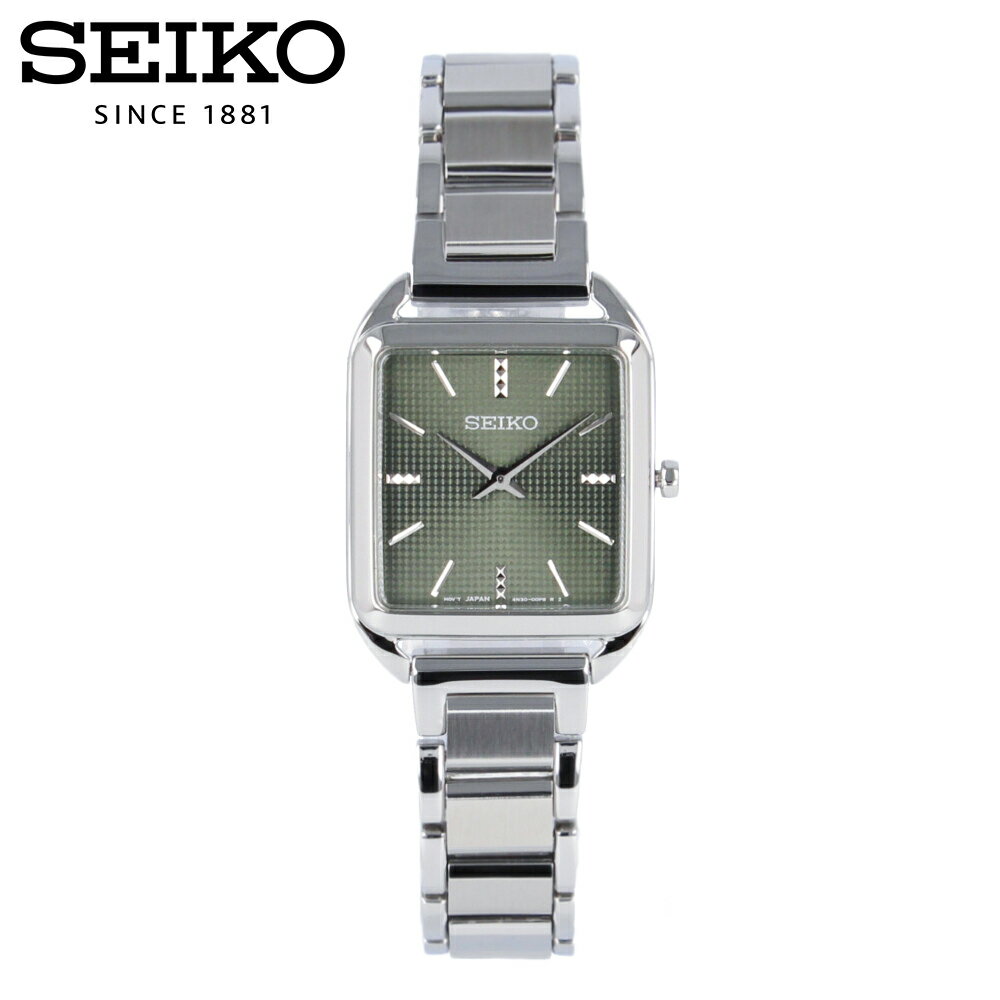 SEIKO セイコー腕時計 時計 レディース クオーツ アナログ 2針 ステンレス メタル シルバー ダークグリ..