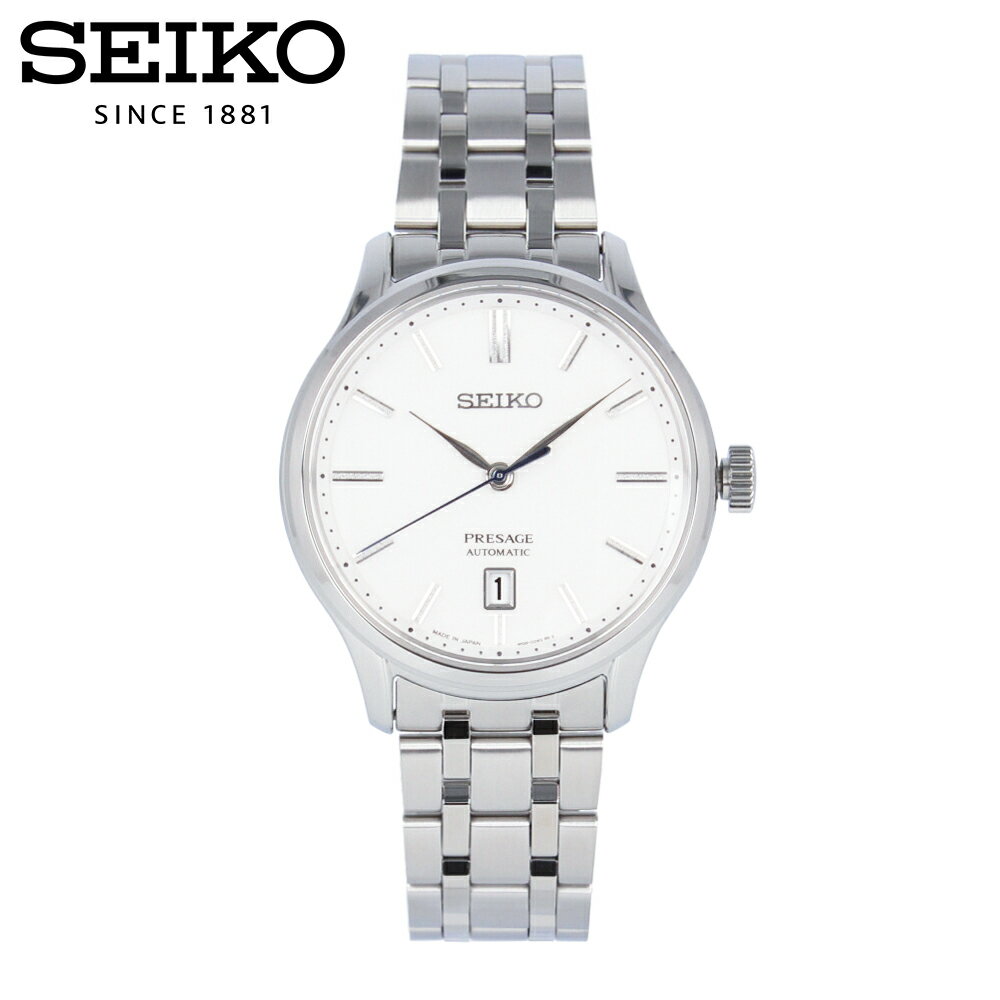 PRESAGE プレザージュ SEIKO セイコー Zen Garden腕時計 時計 メンズ メカニカル オートマチック 自動巻き アナログ 3針 ステンレス メタル シルバー ホワイトシルバー SRPD39Jプレゼント ギフト 1年保証 送料無料