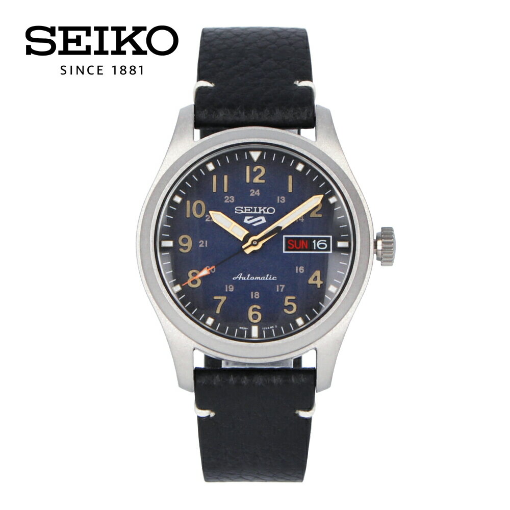 SEIKO5 セイコーファイブ Sports スポーツ腕時計 時計 メンズ 防水 オートマチック メカニカル 自動巻き アナログ 3針 ステンレス レザー ブラック シルバー ネイビー グラデーション SRPG39Kプレゼント ギフト 1年保証 送料無料 父の日