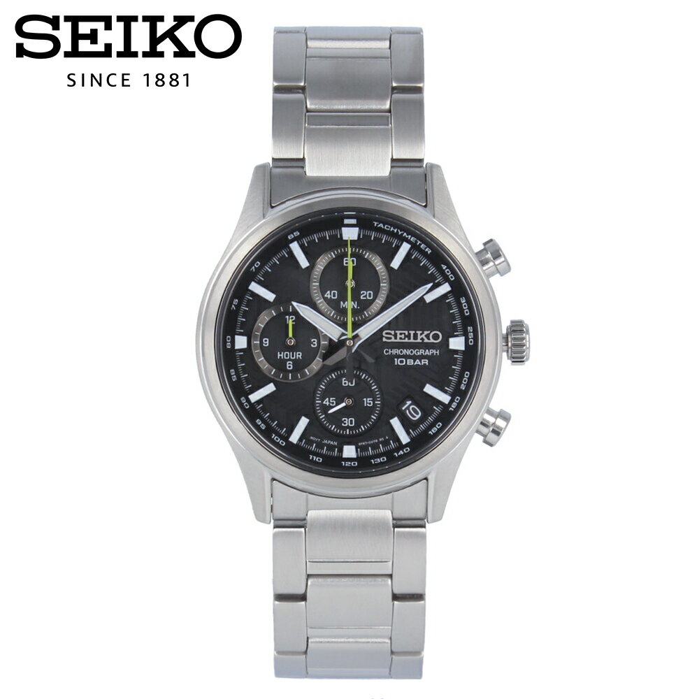 Kinetic Auto Relay - SEIKO セイコー腕時計 時計 メンズ 防水 クオーツ アナログ クロノグラフ ステンレス メタル シルバー ブラック SSB419Pプレゼント ギフト 1年保証 送料無料