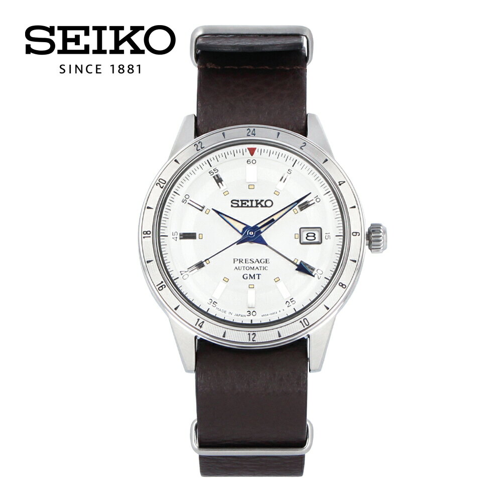 PRESAGE ץ쥶 SEIKO  110th Anniversary Limited Editions  GMTӻ   ȥޥå ư ʥ 3 ƥ쥹 쥶 ֥饦 ۥ磻ȥС С SSK015Jץ쥼 ե 1ǯݾ ̵ 