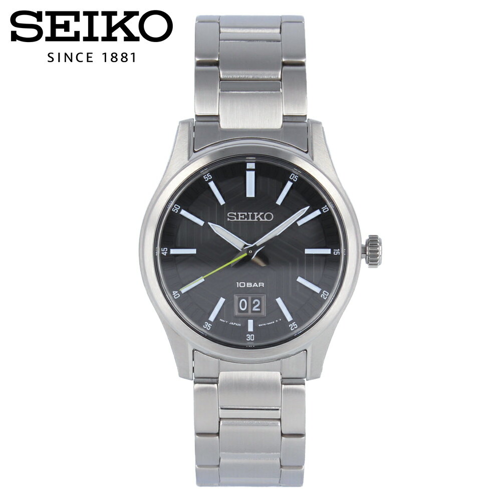 Rakuten - SEIKO セイコー腕時計 時計 メンズ 防水 クオーツ アナログ 3針 ステンレス メタル シルバー ブラック SUR535Pプレゼント ギフト 1年保証 送料無料