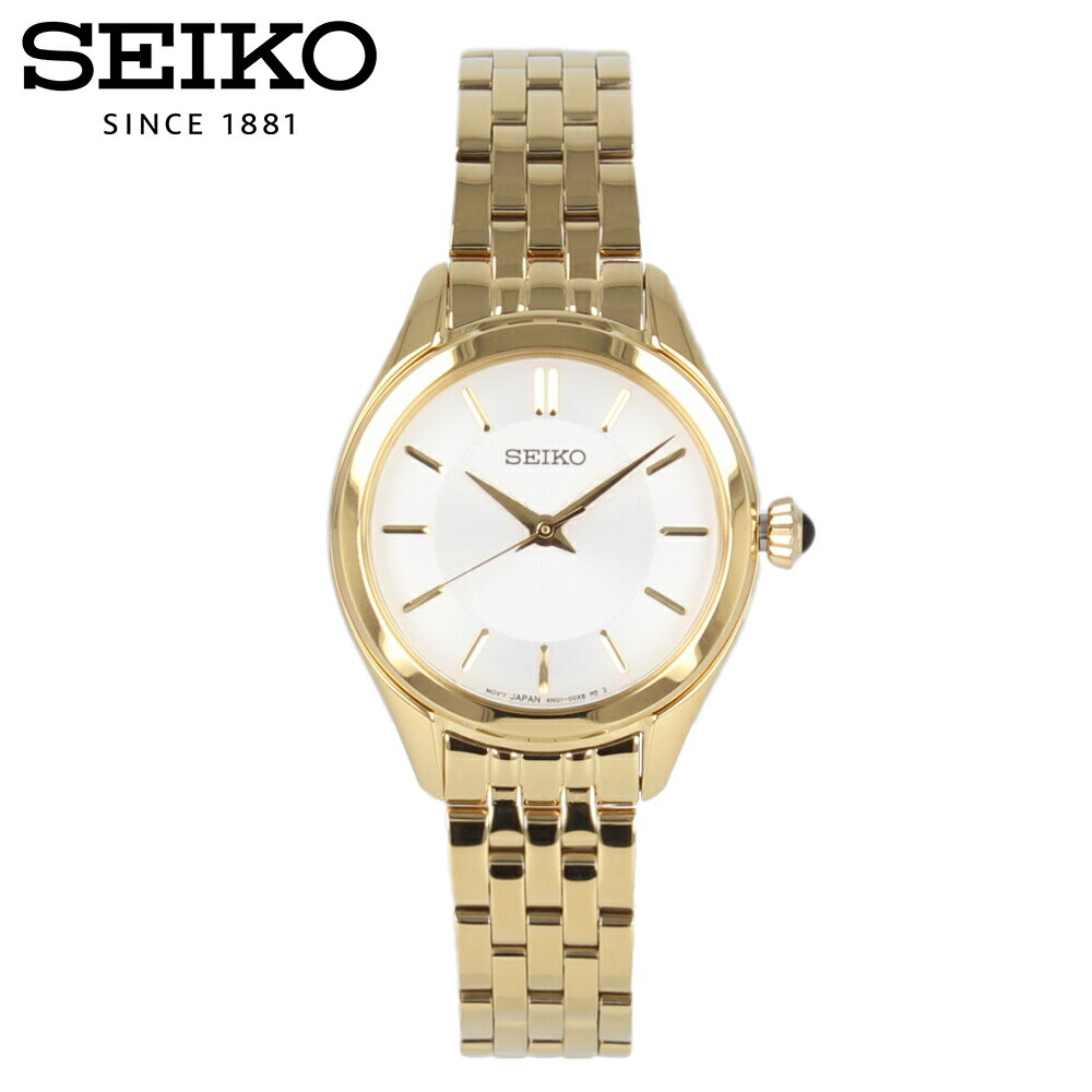Rakuten - SEIKO セイコー腕時計 時計 レディース クオーツ アナログ 3針 ステンレス メタル ゴールド ホワイト SUR538Pプレゼント ギフト 1年保証 送料無料