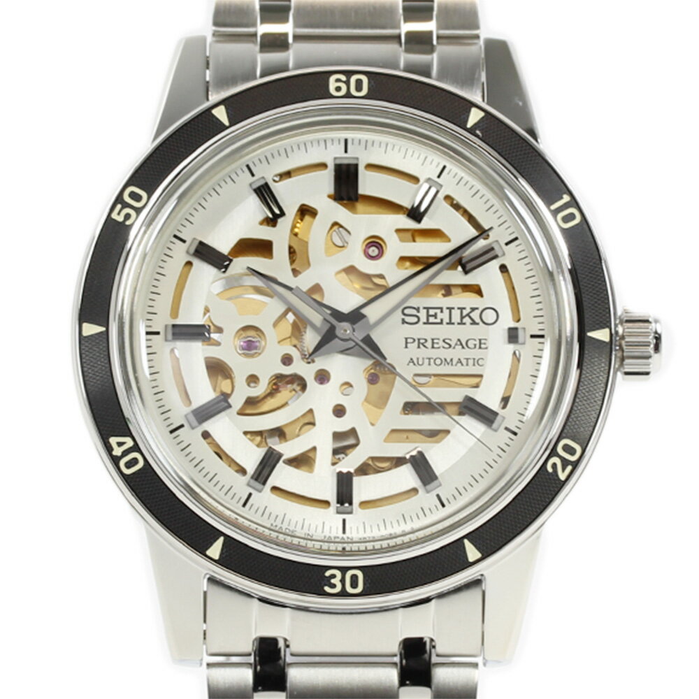 SEIKO セイコー PRESAGE SARY255 プレザージュ Style60's 機械式 自動巻き メンズ アナログ シルバー 腕時計 プレゼント ギフト メーカー3年保証 送料無料