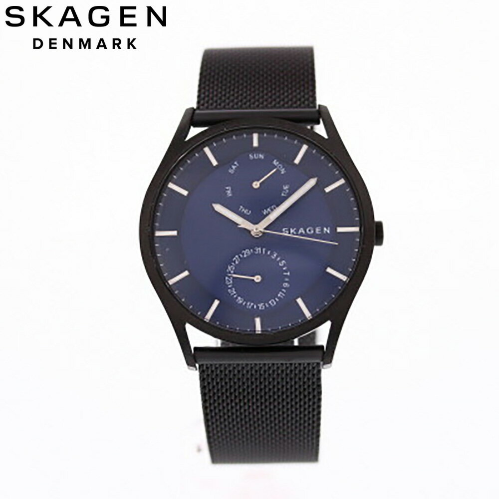 SKAGEN / スカーゲン SKW6450 HOLST ホルスト 腕時計 メンズ クオーツ ブラック ブルー ステンレス メッシュベルト 父の日