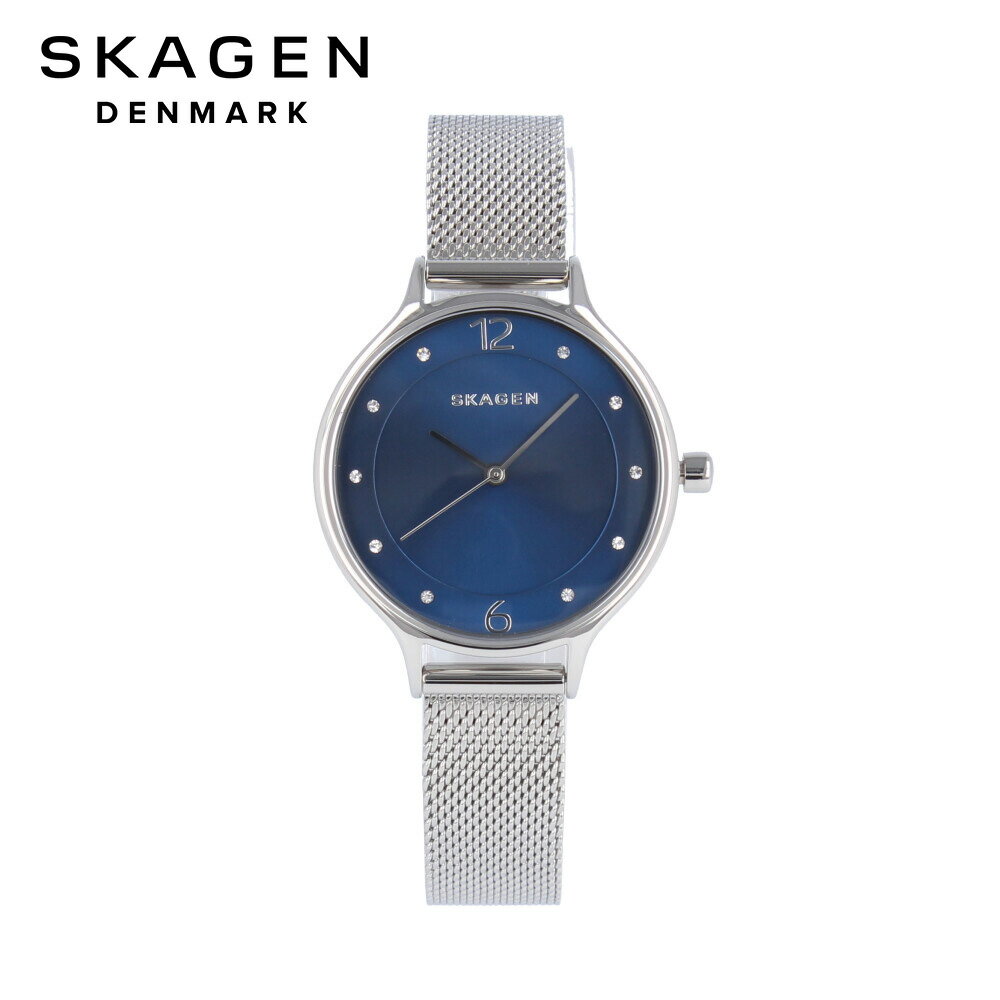 スカーゲン 最大500円OFFクーポン配布中！5/16 1:59まで SKAGEN スカーゲン SKW2307腕時計 時計 レディース メタル ステンレス メッシュ シルバー ブルー クオーツ ビジネスプレゼント ギフト 1年保証 送料無料 母の日