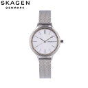 エントリー&3,000円以上お買い上げでポイント3倍！4/1 23:59まで SKAGEN スカーゲン腕時計 時計 レディース クオーツ 北欧 アナログ 3針 ステンレス メッシュ シルバー SKW2966プレゼント ギフト 1年保証 送料無料 その1