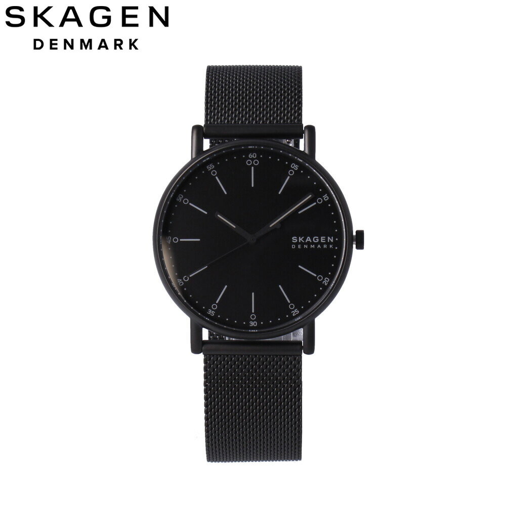 スカーゲン 腕時計（メンズ） SKAGEN スカーゲン腕時計 時計 メンズ クオーツ アナログ 3針 北欧 メタル メッシュ ブラック SKW6579プレゼント ギフト 1年保証 送料無料 父の日