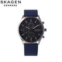 SKAGEN スカーゲン腕時計 時計 メンズ クオーツ アナログ クロノグラフ 北欧 レザー ネイビー シルバー シェル ブラック SKW6653プレゼント ギフト 1年保証 送料無料