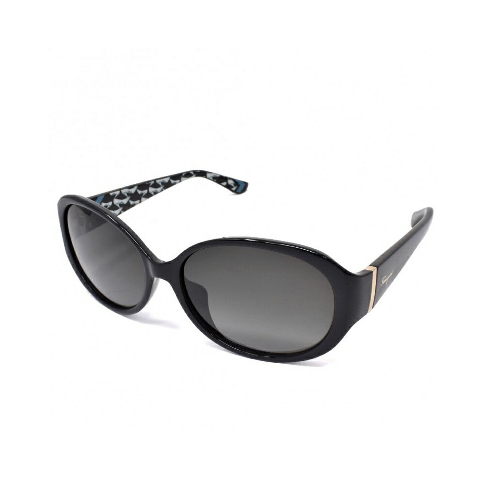 FERRAGAMO SF683SA001 サルヴァトーレ フェラガモ レディース ソリッドブラックサングラス 送料無料 プ..