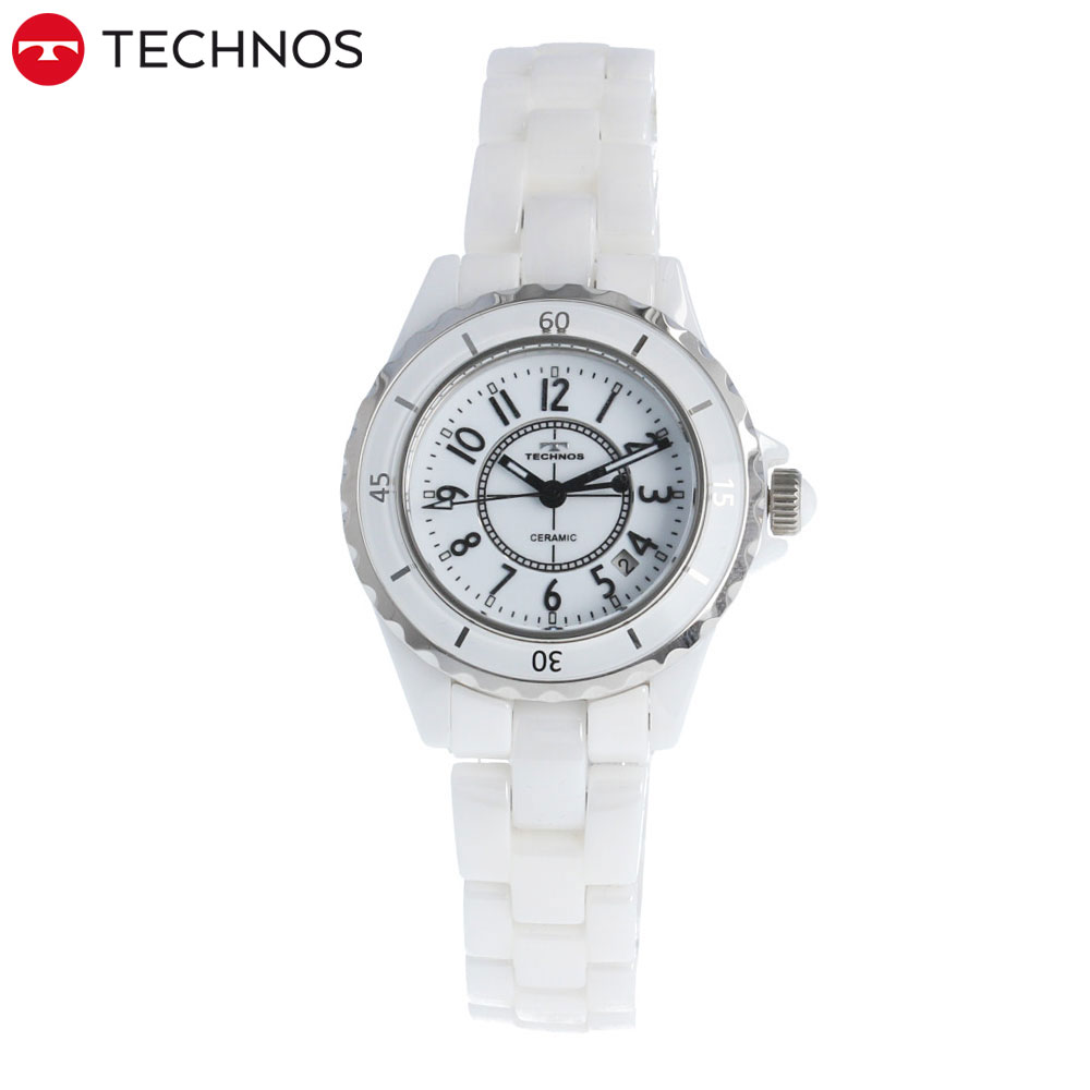 TECHNOS テクノス T9906WW腕時計 時計 レディース セラミック ホワイト カジュアル ドレス クオーツプレゼント ギフト メーカー1年保証 送料無料 正規品