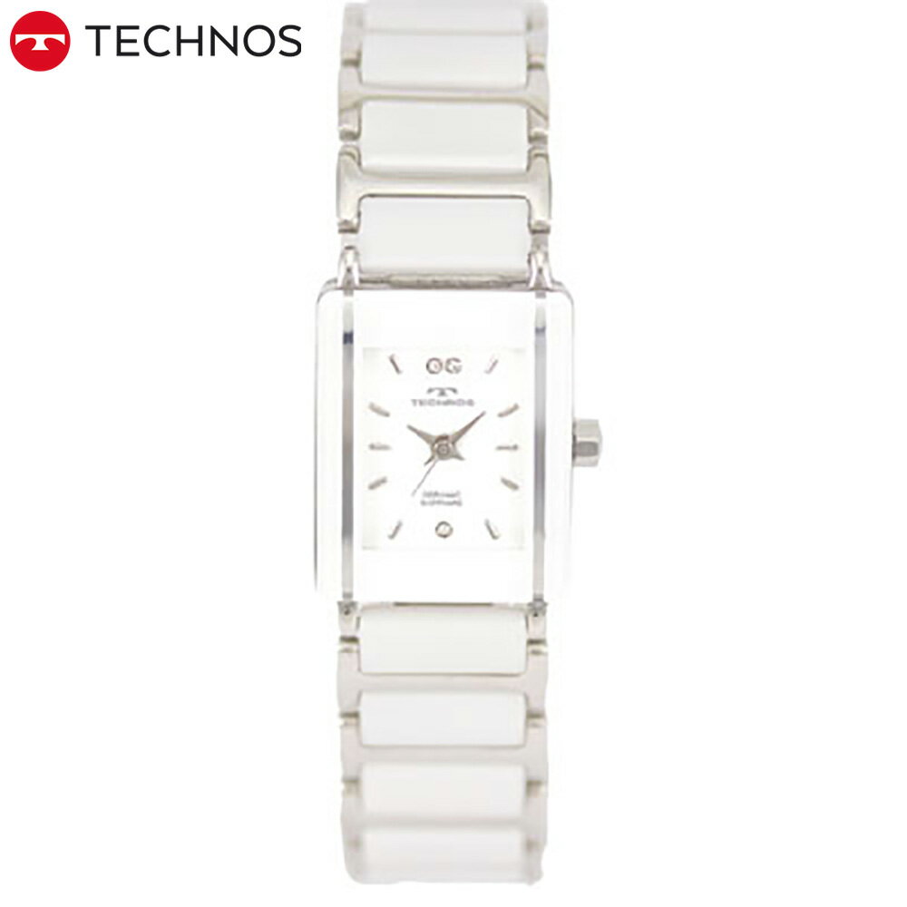 TECHNOS テクノス TSL906TW 腕時計 時計 レディース メタル セラミック シルバー ホワイト ドレス ビジネスプレゼント ギフト メーカー1年保証 送料無料 正規品(2.0)