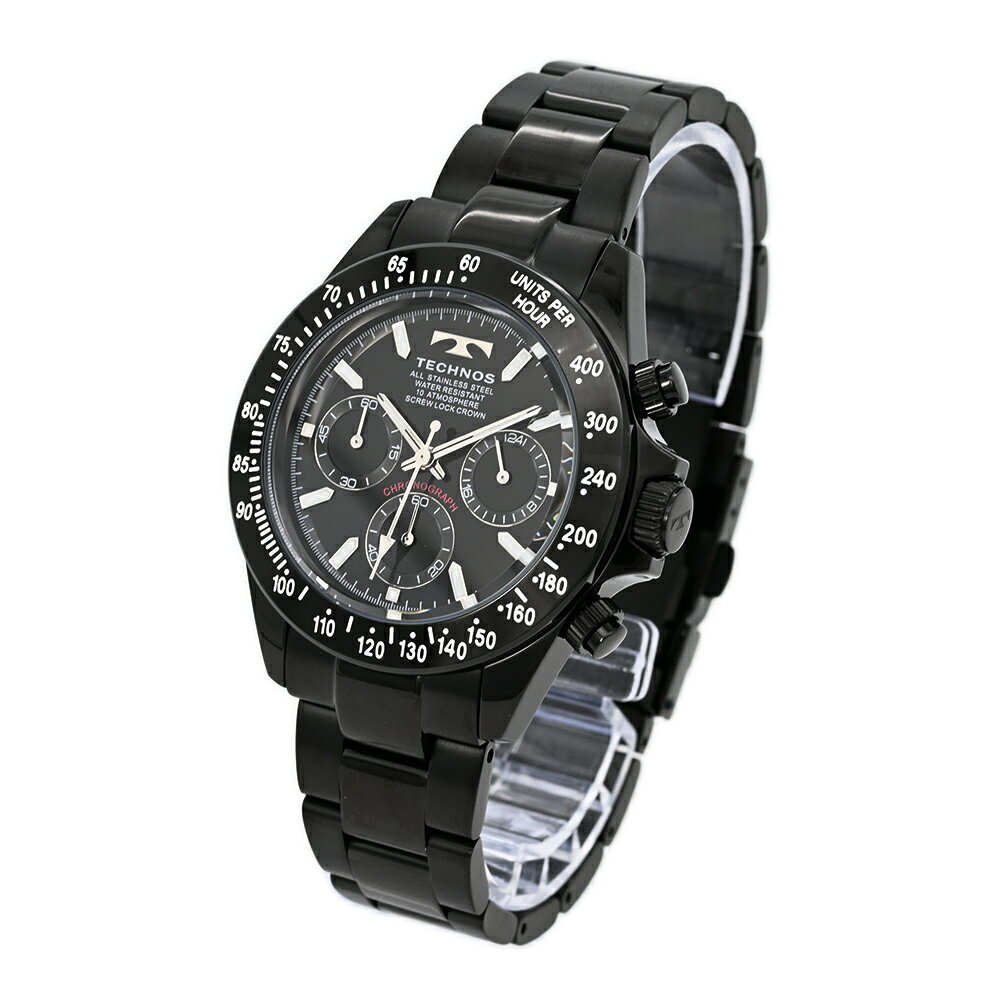TECHNOS テクノス T4C01BB アナログ クオーツ メンズ腕時計 プレゼント ギフト 1年保証 送料無料