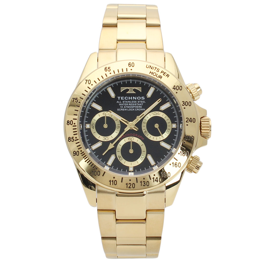 樂天商城 - TECHNOS テクノス T4C01GB アナログ クオーツ ブラック メンズ腕時計 プレゼント ギフト メーカー1年保証 送料無料