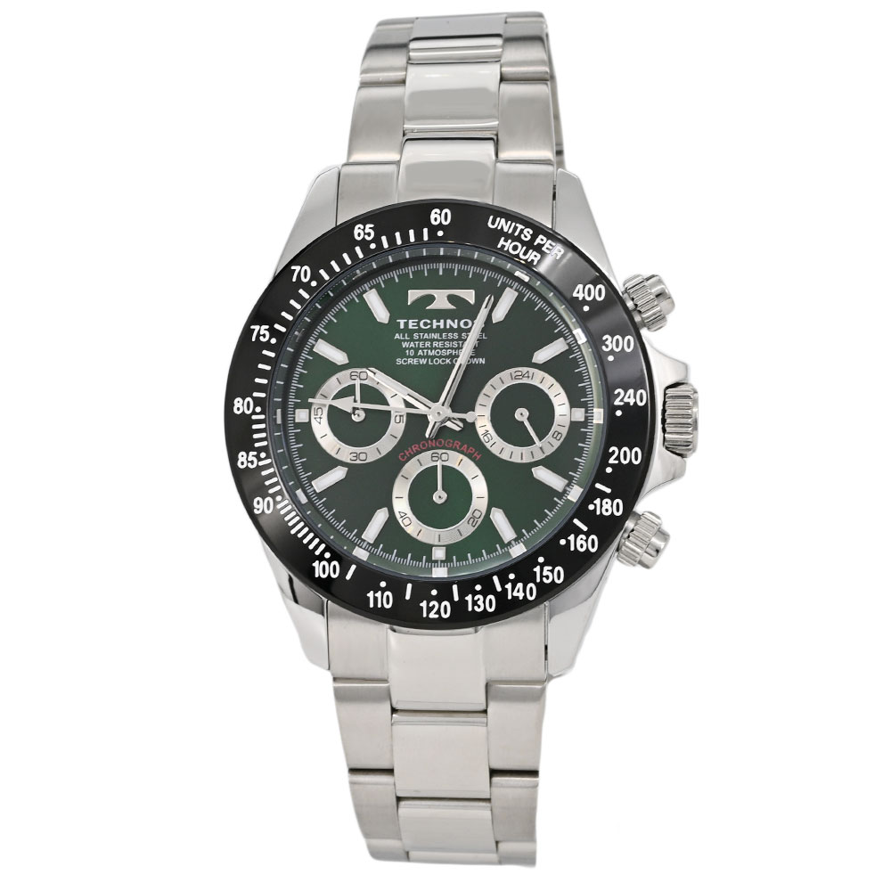 Rakuten - TECHNOS テクノス T4C02BM アナログ クオーツ グリーン メンズ腕時計 プレゼント ギフト メーカー1年保証 送料無料
